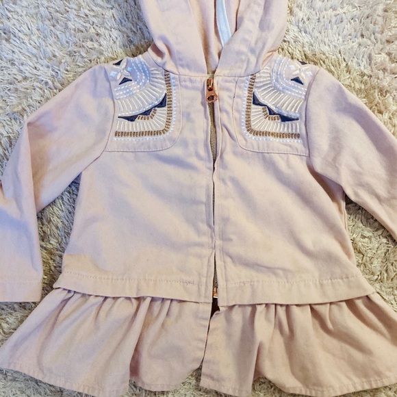 NWOT Aspen Kids Pink & Gold Embroidered Jacket - Picture 3 of 7